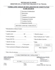 Formulaire de demande d'immatriculation à la CNSS société 